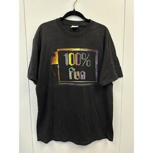 Vintage 90s Nice Man Matthew Sweet 100% Fun Band Concert Black T-Shirt Large